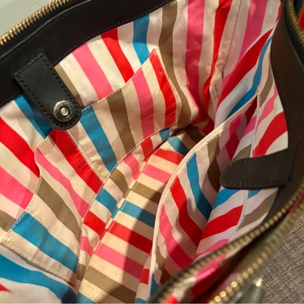 EUC Kate Spade New York Newbury Lane Cadene Black Leather Satchel - Picture 5 of 10